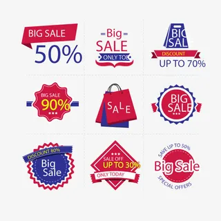 特价促销标签矢量图免抠