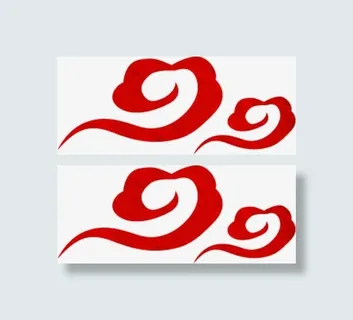 红色新年祥云免抠