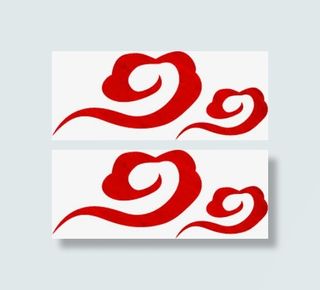 红色新年祥云免抠