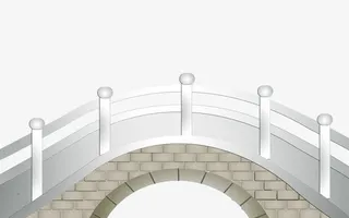 平面中国风石桥免抠