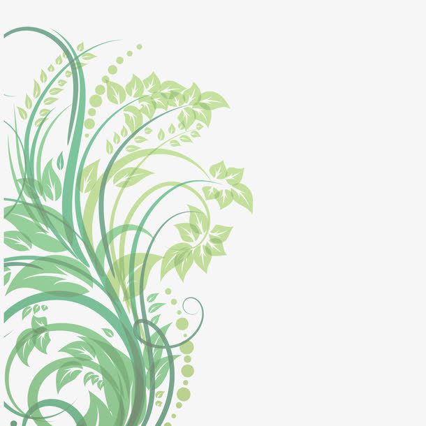 春季花纹素材矢量图免抠