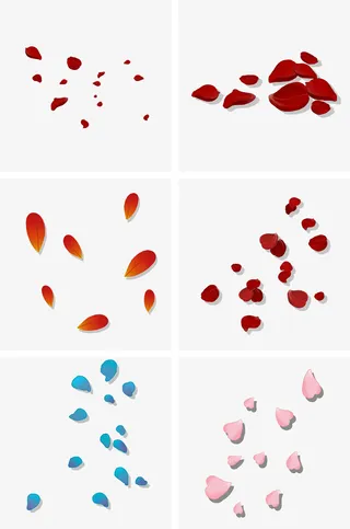 各种各样花瓣免抠