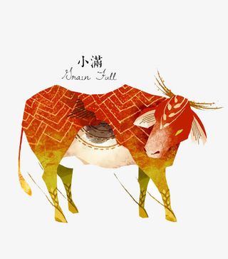 卡通小牛节气免抠