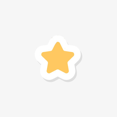 可爱元素卡通星星贴纸免抠