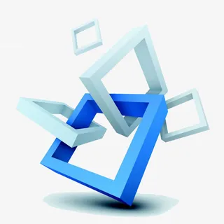 相连的方块免抠