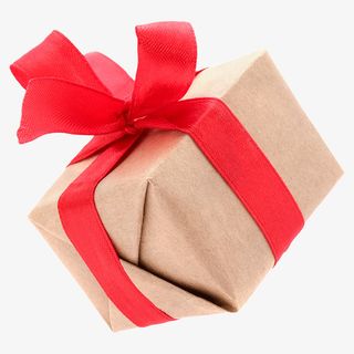 红丝带礼盒透明PNG免抠