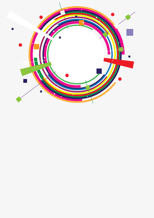 创意圆圈矢量素材免抠