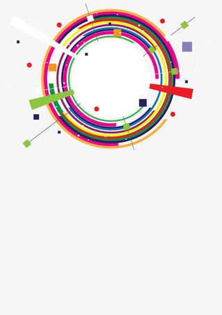 创意圆圈矢量素材免抠