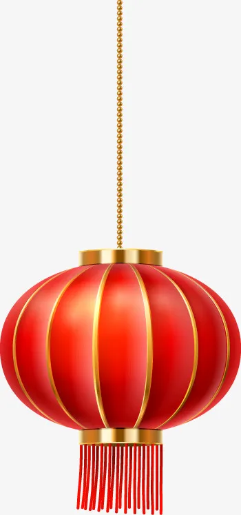 单个灯笼红色免抠节日元旦/春节/元宵元素