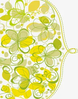 卡通清新手绘底纹免抠