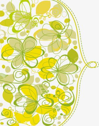 卡通清新手绘底纹免抠