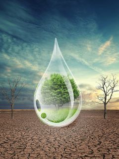 创意干枯大地节约水资源海报背景素材高清另类其他背景