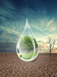 创意干枯大地节约水资源海报背景素材高清另类其他背景