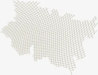 手绘渔网菱形镂空底纹装饰免抠