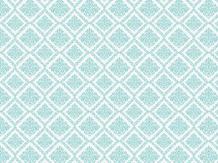 手绘绿色花纹中国风免抠