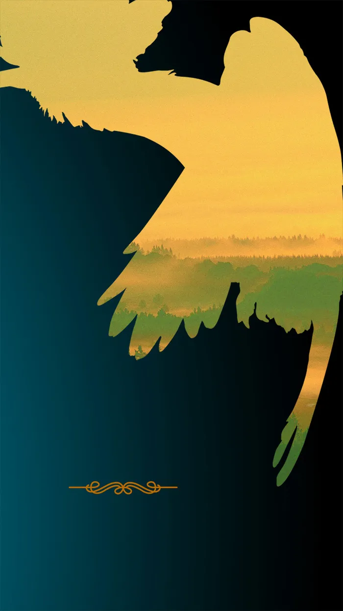 剪影图形H5背景高清