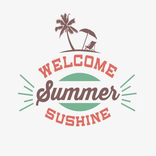 海滩夏日阳光免抠