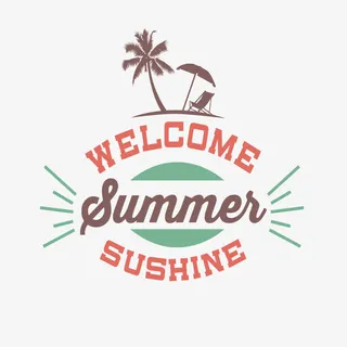 海滩夏日阳光免抠