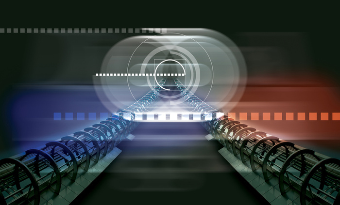 抽象白色圈圈金属质感背景高清