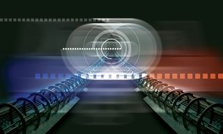 抽象白色圈圈金属质感背景高清