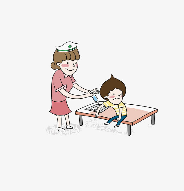 护士和小男孩免抠