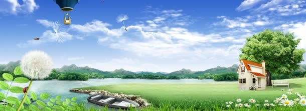 创意自然简约背景