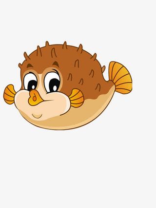 长满刺的河豚免抠