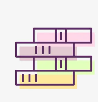 堆放的书本简笔画免抠