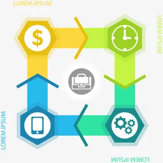 矢量手绘PPT标签免抠