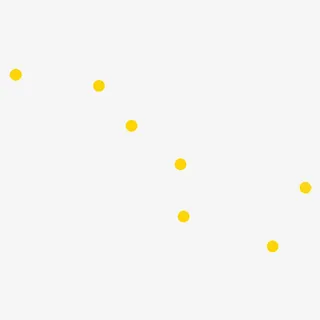 卡通北斗七星黄点免抠