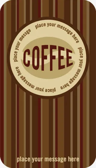 矢量复古名片模板免抠