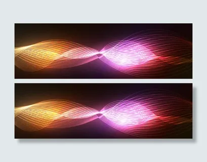炫彩科技横幅背景