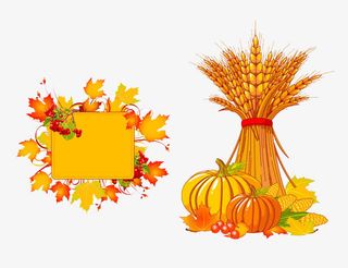 卡通秋收素材免抠