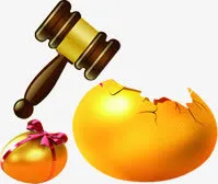 金色鸡蛋圣诞元旦礼物免抠