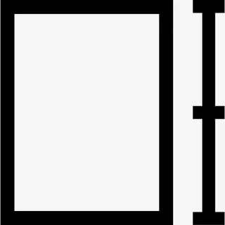 高度的矩形符号图标免抠