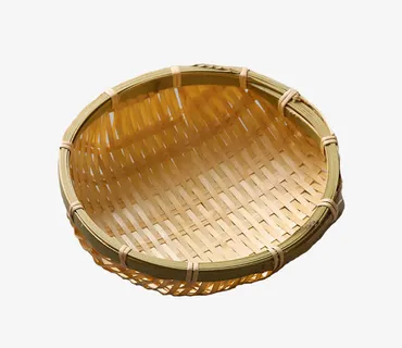 手工竹编篮子免抠 手工竹编篮子免抠