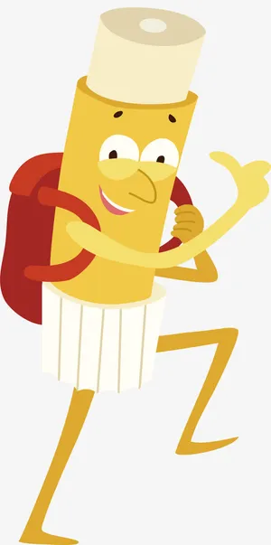 背着书包的固体胶免抠