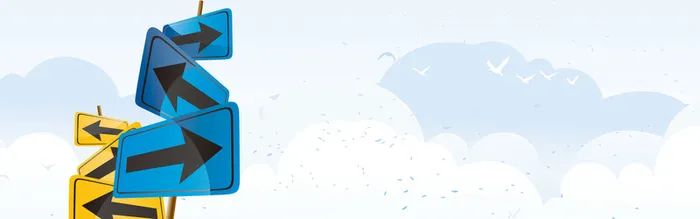 卡通箭头指示背景高清