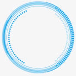 蓝色光圈科技装饰免抠