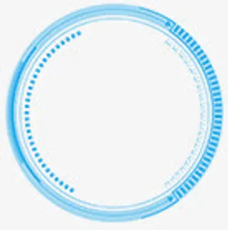 蓝色光圈科技装饰免抠