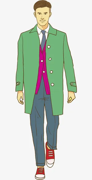 卡通帅气的男人免抠图免抠