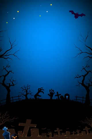 简约卡通万圣节广告高清