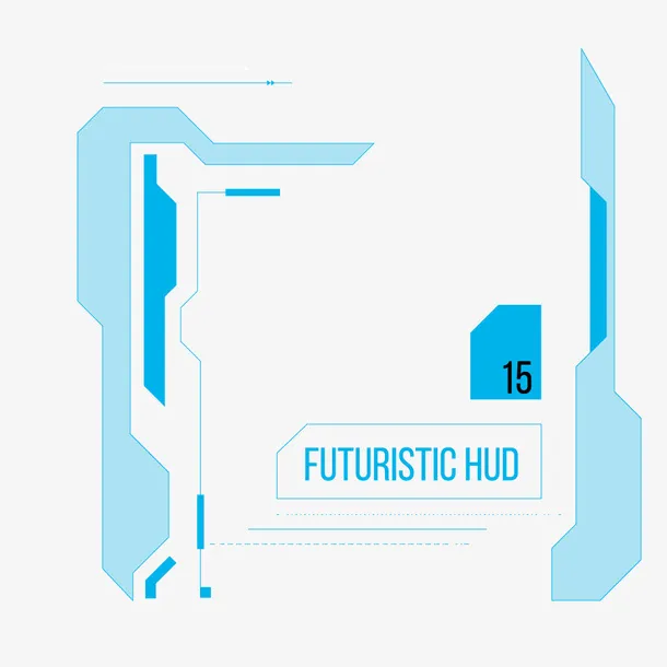 科技边框科技的生活学习场景设计免抠