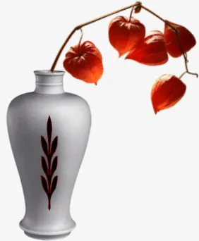 手绘花草素材线描花草免抠