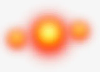 黄色渐变模糊装饰免抠