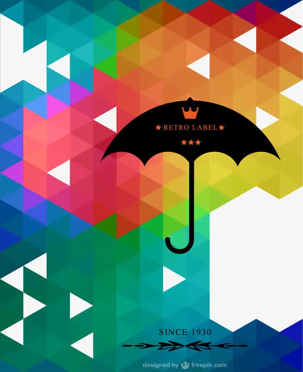 创意雨伞免抠