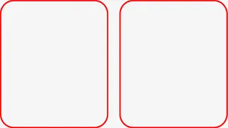 红色长方形圆角边框中秋免抠