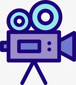 卡通高清摄影机免抠