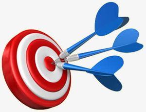 卡通飞镖靶子免抠标签元素