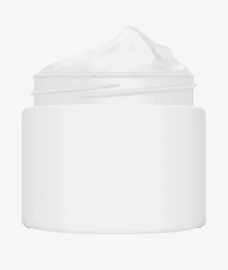 白色化妆品面霜广口瓶实物免抠